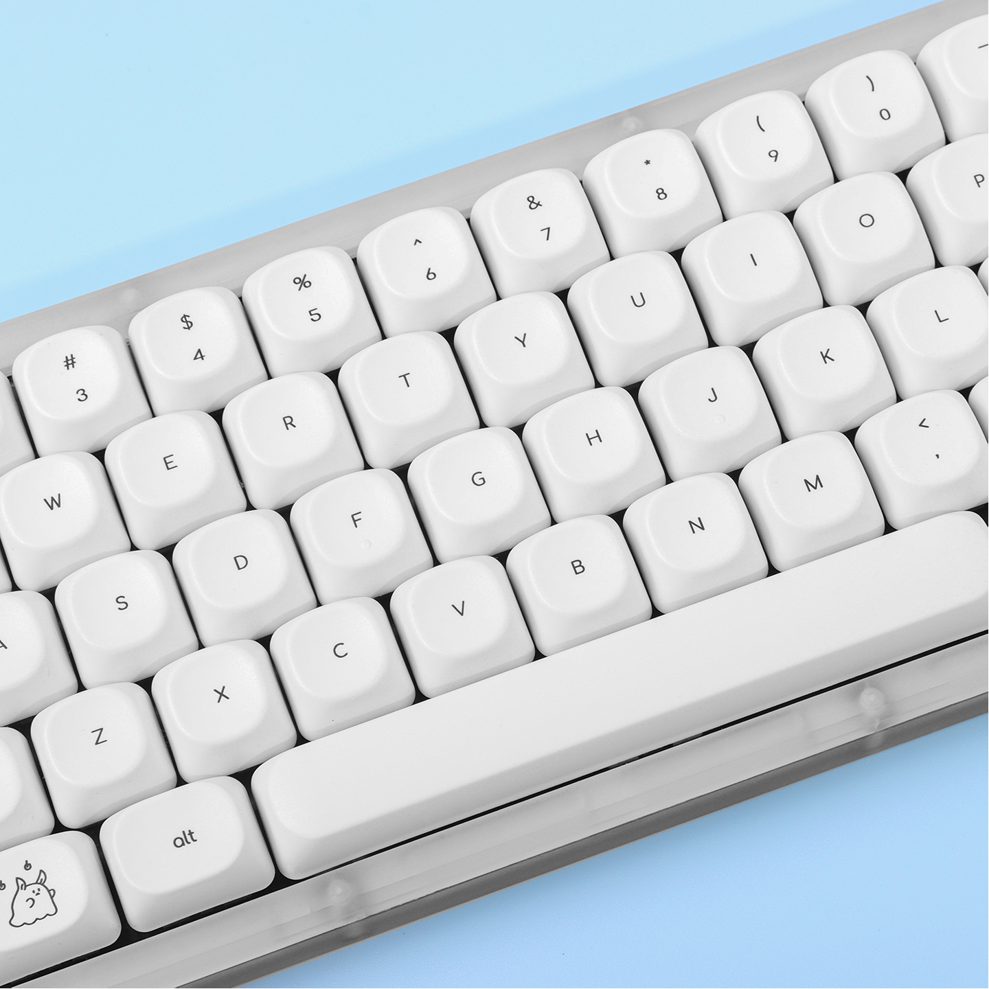 Minimalist Cute Ghost Keycaps MOA/Cherry